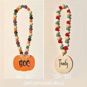 Wooden beads for decor or gifts